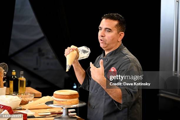 Chef Buddy Valastro makes a culinary presentation at the Food Network New York City Wine & Food Festival presented by Capital One - Grand Tasting...