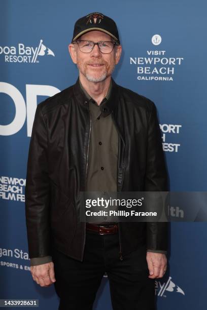 Ron Howard attends the 2022 Newport Beach Film Festival honors program and Variety's 10 actors to watch at The Balboa Bay Club and Resort on October...
