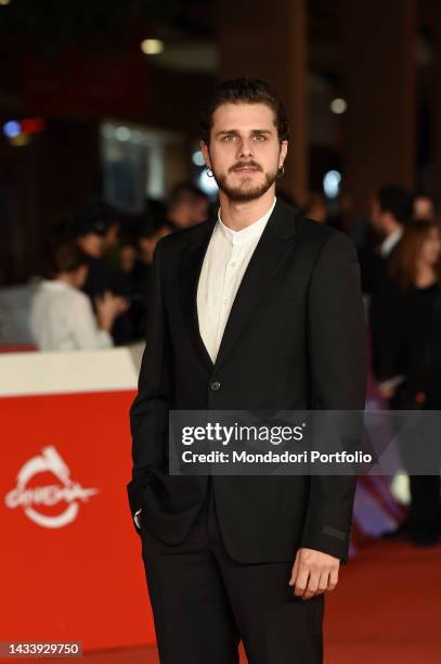 Italian actor Andrea Arcangeli at Rome Film Fest 2022. Romulus II - La Guerra Per Roma Red Carpet. Rome , october 14th, 2022