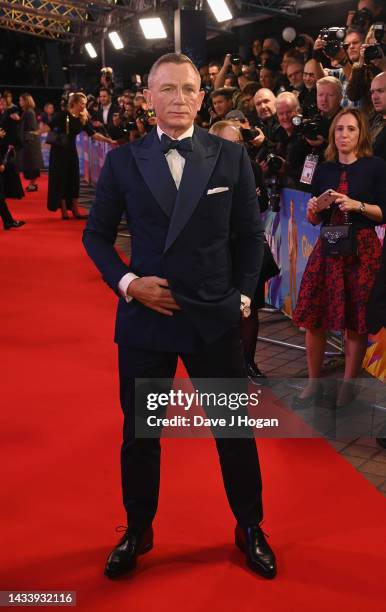 Daniel Craig attends the "Glass Onion: A Knives Out Mystery" European Premiere Closing Night Gala during the 66th BFI London Film Festival at The...