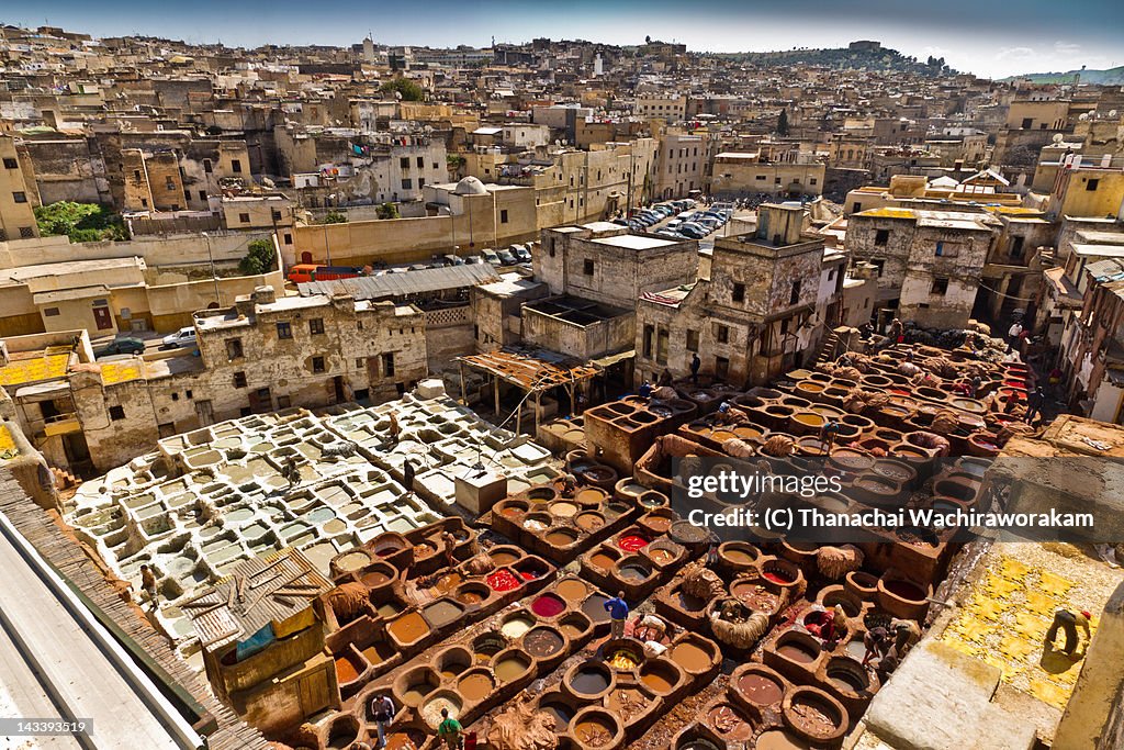 Fes Tannery Overview