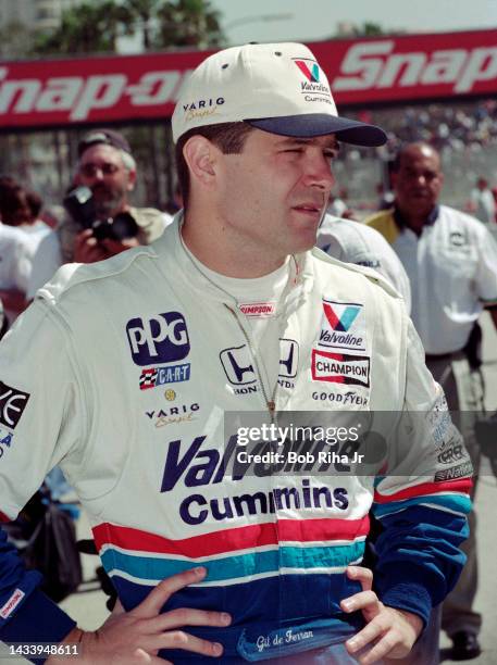 Racer Gil de Ferran at the Long Beach Grand Prix Race, April 11, 1997 in Long Beach, California.