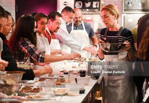 Chef Christina Tosi teaches at the Cookie Master Class with Milk Bar's Christina Tosi during the Food Network New York City Wine & Food Festival...