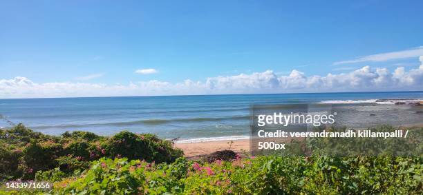 scenic view of sea against sky,visakhapatnam,andhra pradesh,india - visakhapatnam stock pictures, royalty-free photos & images