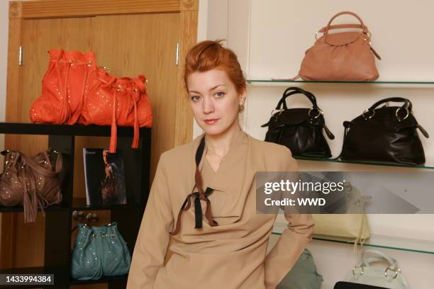 Bulga designer Natalia Konovalova. Konovalova launched the handbag line in fall 2003.