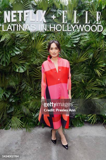 Ana de la Reguera attends Netflix and Elle's Celebration of Latinas in Hollywood at Ka’teen on October 16, 2022 in Los Angeles, California.