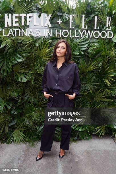 Genesis Rodriguez attends Netflix and Elle's Celebration of Latinas in Hollywood at Ka’teen on October 16, 2022 in Los Angeles, California.