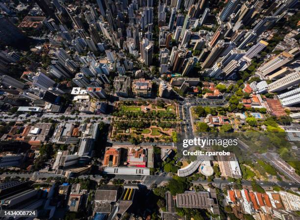 square of liberty aerial view - belo horizonte stock pictures, royalty-free photos & images