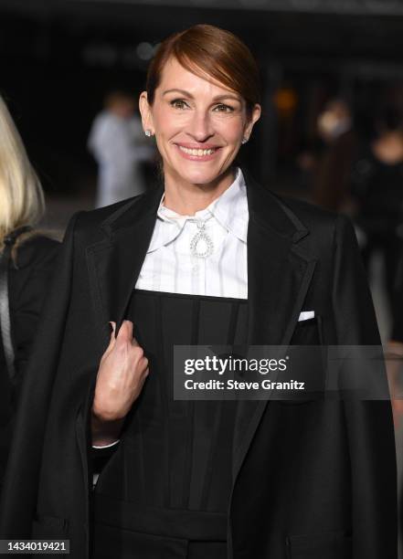 Julia Roberts arrives at the 2nd Annual Academy Museum Gala at Academy Museum of Motion Pictures on October 15, 2022 in Los Angeles, California.