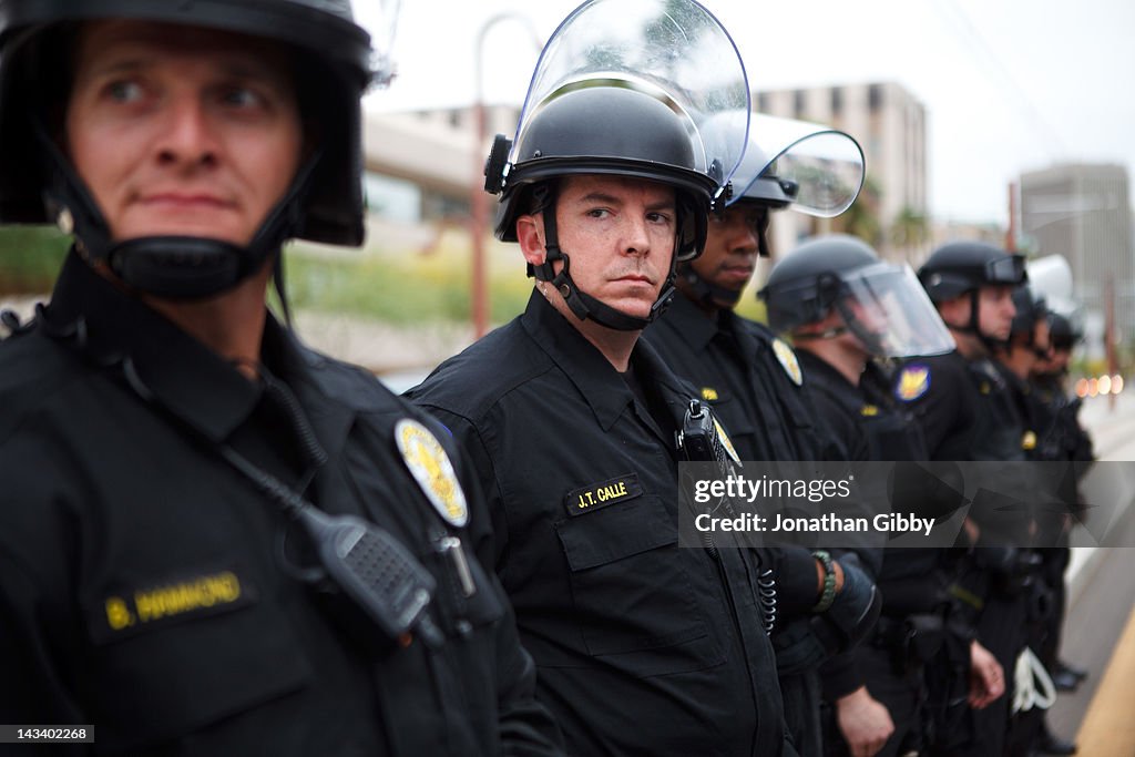 Activists Protest Arizona's Controversial Immigration Law In Phoenix