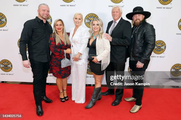 Shannon Collins, Morgan Whitley, Lorrie Morgan, Kristen Whitley, Randy White and Jesse Keith Whitley attend the class of 2022 Medallion Ceremony at...