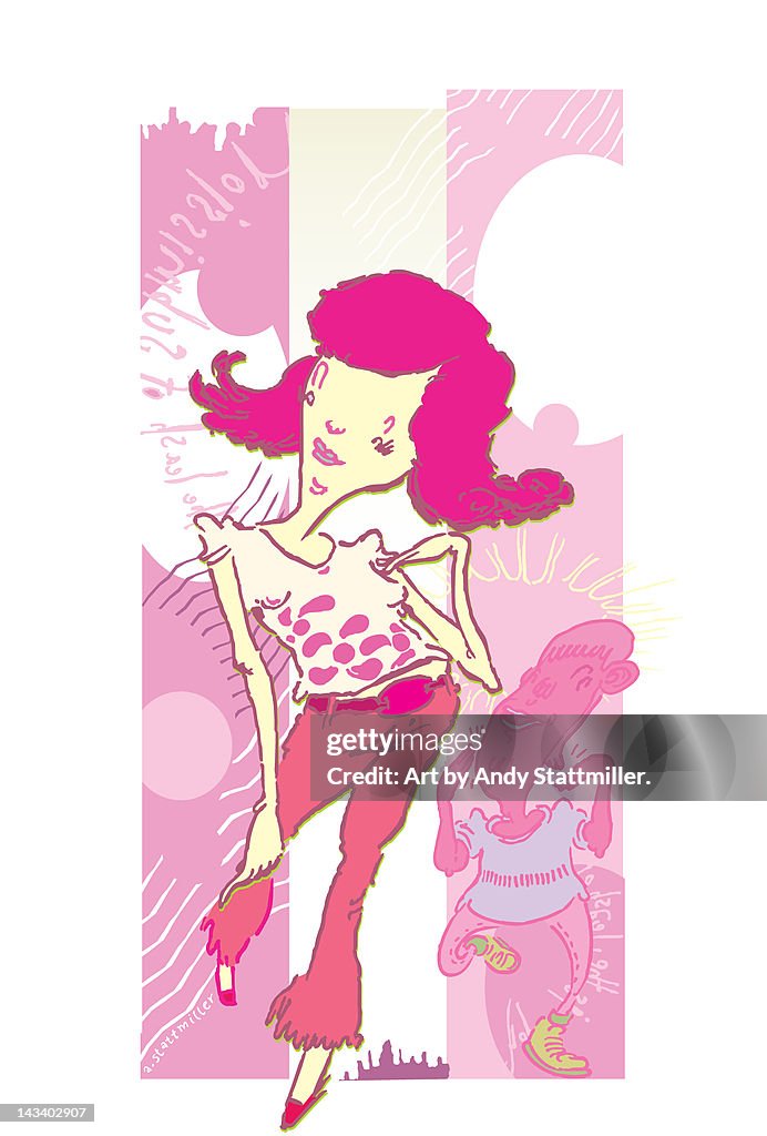 Pink girl