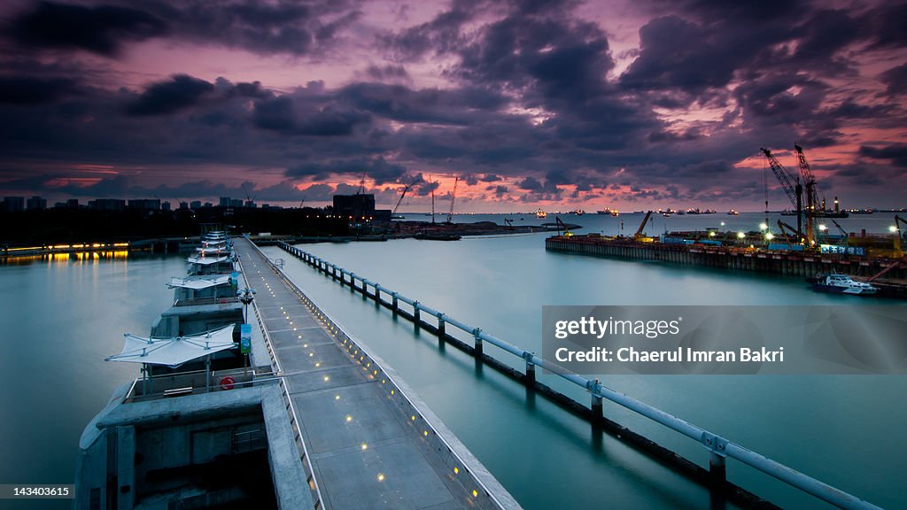 First Light and Marina Barrage