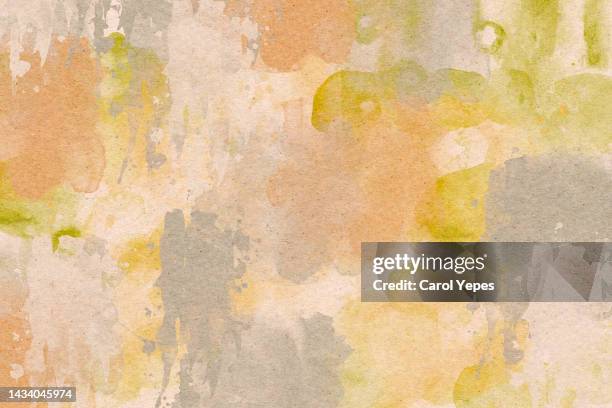 green and orange rustic abstract background - couleur atténuée photos et images de collection