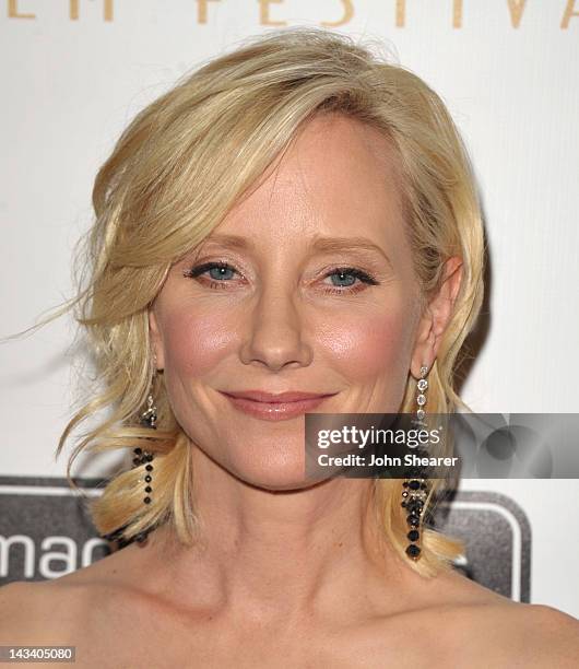 Actress Anne Heche attends the 12th Annual International Beverly Hills Film Festival opening night at AMPAS Samuel Goldwyn Theater on April 25, 2012...