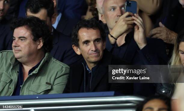 Alexandre Bompard attends the Ligue 1 match between Paris Saint-Germain and Olympique Marseille at Parc des Princes on October 16, 2022 in Paris,...