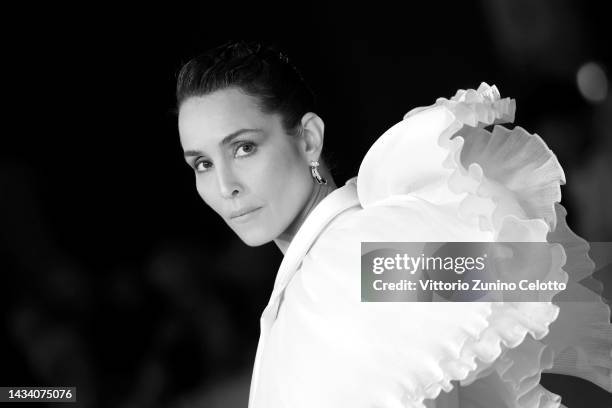 Noomi Rapace attends the red carpet for "Django - The Series" during the 17th Rome Film Festival at Auditorium Parco Della Musica on October 16, 2022...