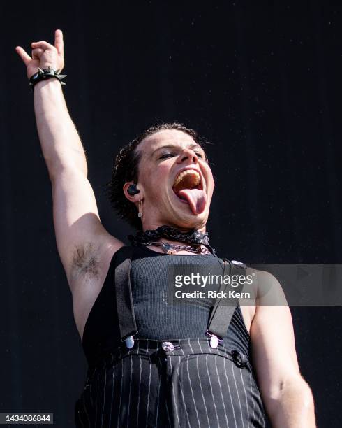 Yungblud performs onstage during weekend two, day three of Austin City Limits Music Festival at Zilker Park on October 16, 2022 in Austin, Texas.