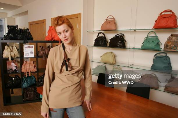 Bulga designer Natalia Konovalova. Konovalova launched the handbag line in fall 2003.