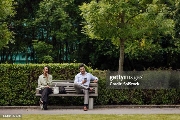 taking a break from work - business park uk stock pictures, royalty-free photos & images