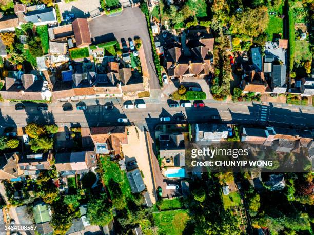 aerial video shooting in milton keynes, uk - buckinghamshire stock pictures, royalty-free photos & images