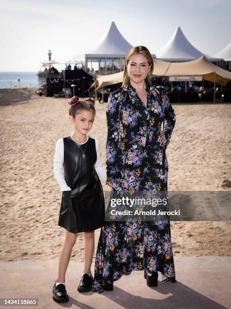 Alyssa Milano and her daughter Elizabella Dylan Bugliari attend ‘’The Hollywood Reporter Women In Global Entertainment Lunch’’ Photocall on October...