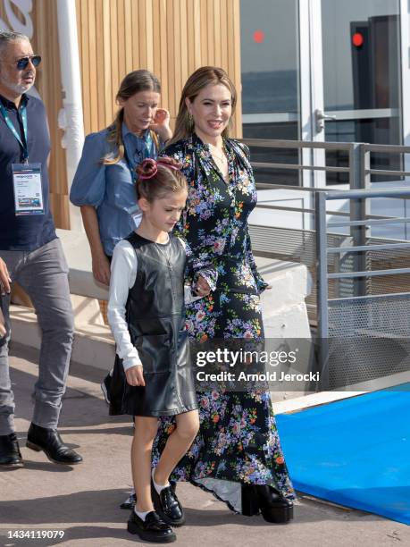 Alyssa Milano and her daughter Elizabella Dylan Bugliari attend ‘’The Hollywood Reporter Women In Global Entertainment Lunch’’ Photocall on October...