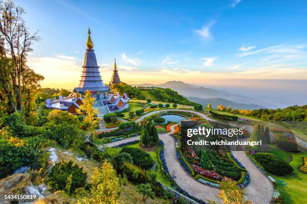 doi inthanon at chiang mai,thailand - thailand stockfoto's en -beelden