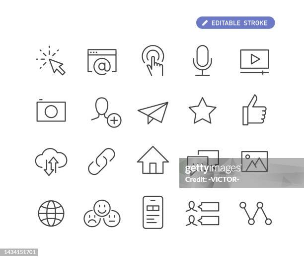 ilustraciones, imágenes clip art, dibujos animados e iconos de stock de iconos de internet-line - rss