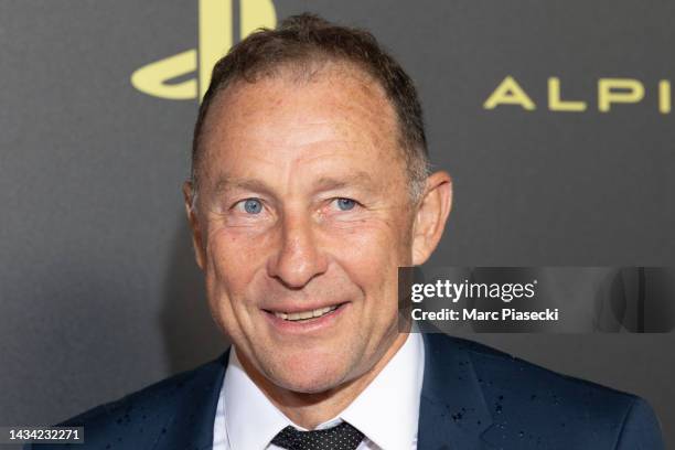 Jean-Pierre Papin attends the Ballon D'Or photocall at Theatre Du Chatelet In Paris on October 17, 2022 in Paris, France.