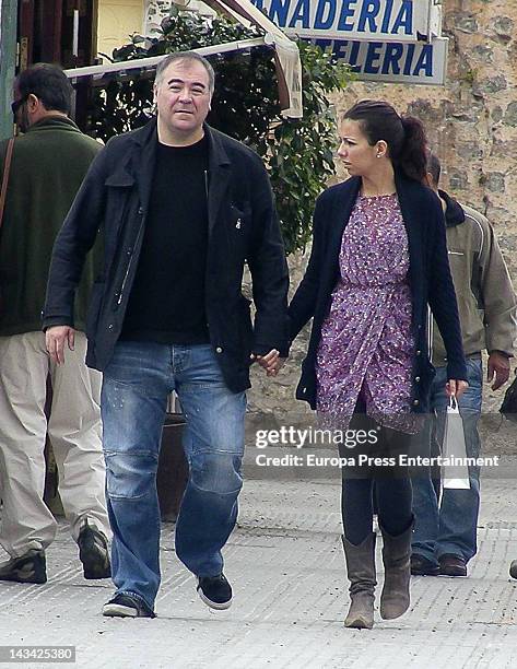 Journalist Ana Pastor and her husband Antonio Garcia Ferreras are seen on April 5, 2012 in Ibiza, Spain.