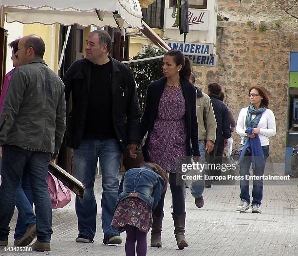 Journalist Ana Pastor and her husband Antonio Garcia Ferreras are seen on April 5, 2012 in Ibiza, Spain.