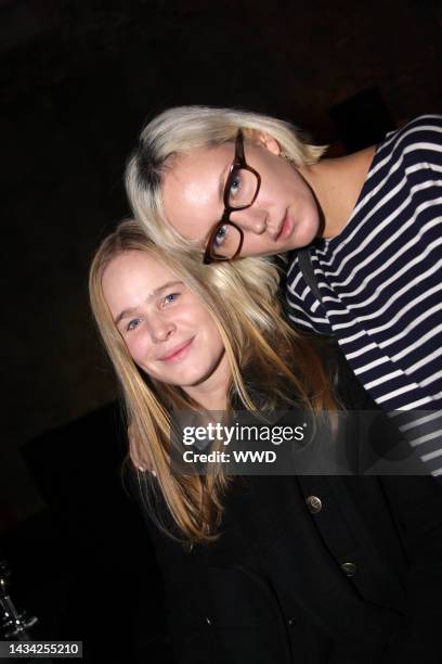 Hanna Liden and Rachel Chandler attend Shiseido\'s RxArt party at Industria Studios.