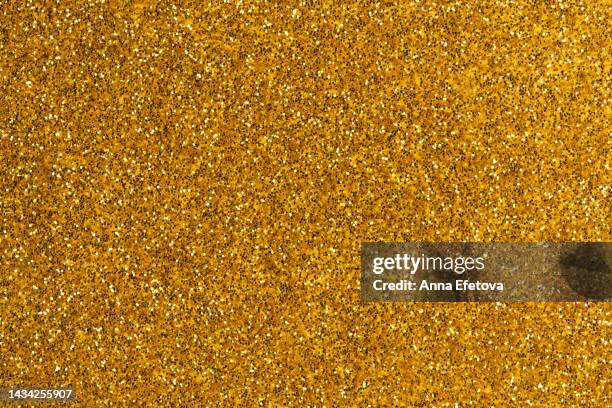 festive golden glittering background. new year and christmas celebration concept. bright backdrop for your design with copy space. it's also can be perfect background for black friday sales - sequin imagens e fotografias de stock