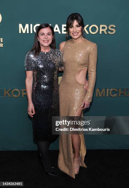 Edith Sarfati and Lea Michele attend God's Love We Deliver 16th Annual Golden Heart Awards at The Glasshouse on October 17, 2022 in New York City.