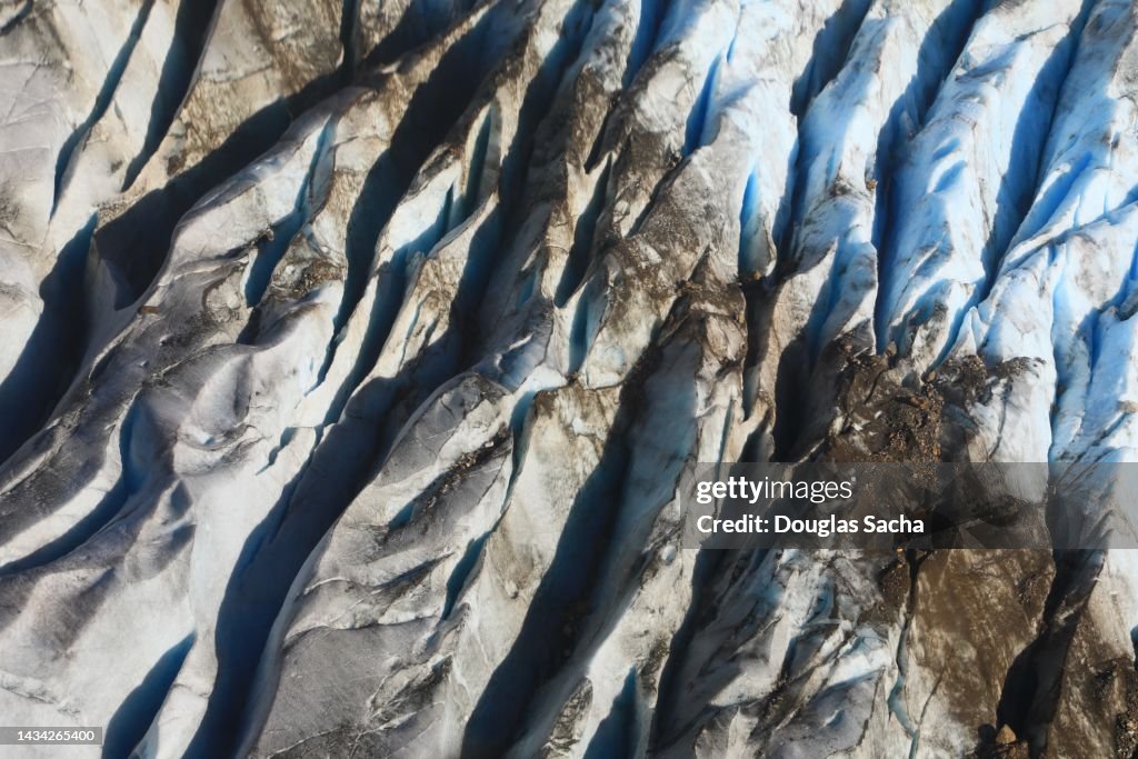 Crevasse Fall Crevasses In The Glacier From Movement High-Res Stock Photo - Getty Images
