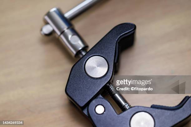 extreme close up shot of a crab clamp tool - fitopardo stock pictures, royalty-free photos & images