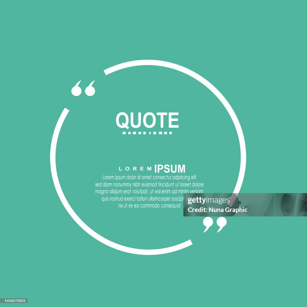 Quote Frame Vector High-Res Vector Graphic - Getty Images