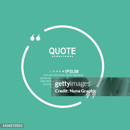 Quoat Frame Quote Frame Vector High-Res Vector Graphic - Getty Images