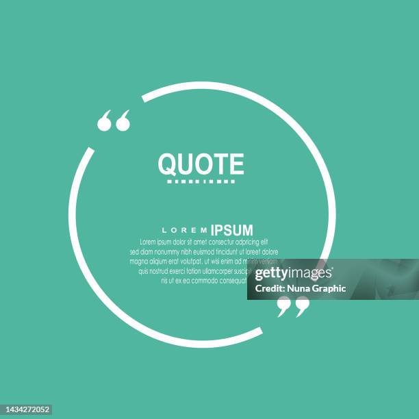 Quoat Frame Quote Frame Vector High-Res Vector Graphic - Getty Images