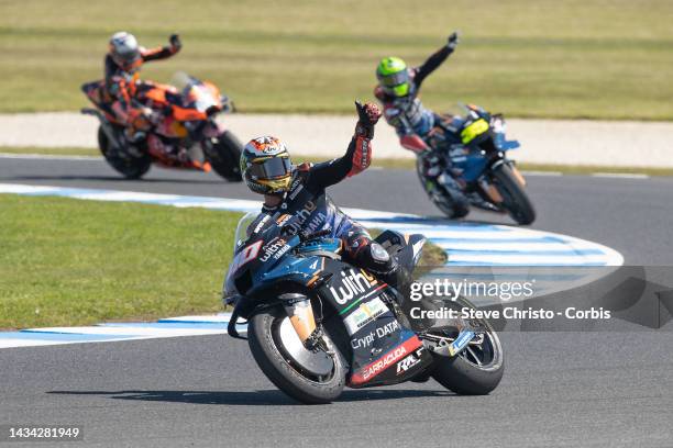 Darryn Binder of South Africa and WithU Yamaha RNF MotoGP Team during the MotoGP of Australia at Phillip Island Grand Prix Circuit on October 16,...