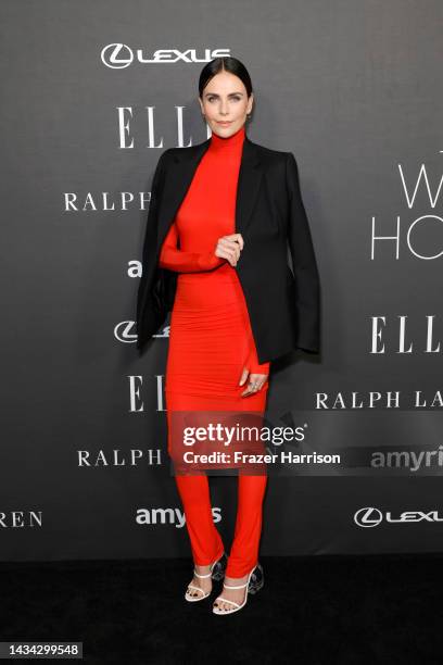 Charlize Theron attends ELLE's 29th Annual Women in Hollywood celebration presented by Ralph Lauren, Amyris and Lexus at Getty Center on October 17,...