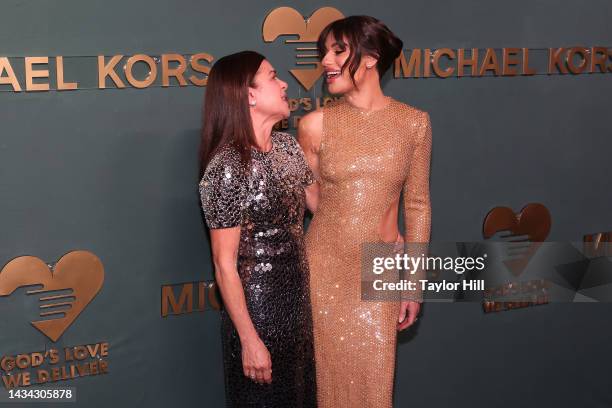 Edith Sarfati and Lea Michele attend the 16th annual God's Love We Deliver Golden Heart Awards at The Glasshouse on October 17, 2022 in New York City.