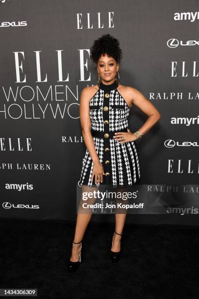Tia Mowry attends the 29th Annual ELLE Women in Hollywood Celebration on October 17, 2022 in Los Angeles, California.
