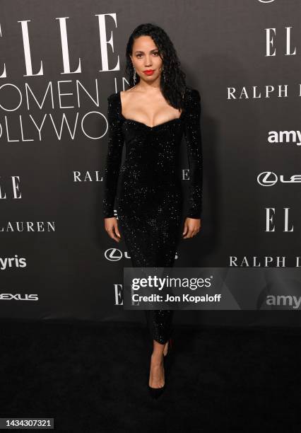 Jurnee Smollett attends the 29th Annual ELLE Women in Hollywood Celebration on October 17, 2022 in Los Angeles, California.