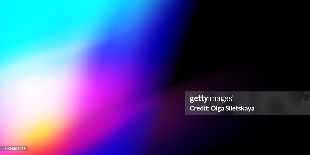 Film glare on black background