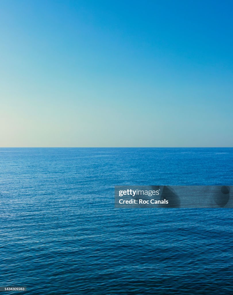 Rippled Sea Against Clear Sky