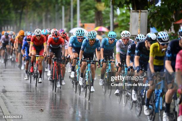 Andrey Zeits of Kazakhstan and Yevgeniy Gidich of Kazakhstan and Astana Qazaqstan Team compete during the 26th Le Tour de Langkawi 2022, Stage 8 a...