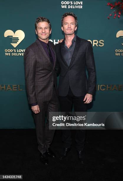 David Burtka and Neil Patrick Harris attend God's Love We Deliver 16th Annual Golden Heart Awards at The Glasshouse on October 17, 2022 in New York...