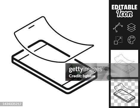 Screen protector. Icon for design. Easily editable Screen protector. Icon for design. Easily editable